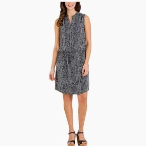 Hilary Radley Sleeveless Layered Sheer Dress